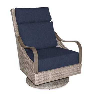 InspiredVisions Maddox Swivel High Back Patio Chair with